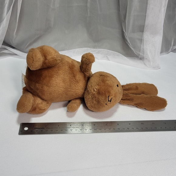 Kohl's Cares 12" Brown Bunny Rabbit White Tailed Soft Stuffed Plush Animal Toy - Picture 7 of 7